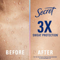 Secret Clinical Strength Antiperspirant Deodorant for Women, Stress Response, 3X Stress Protection, 72Hr Sweat & Odor Protection, PH Balancing