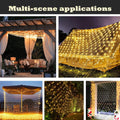LED Net Lights, 270L 10×10 FT Outdoor Mesh Lights for patio, Pergolas 270LED 10×10FT Net lights Connectable