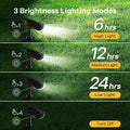 Linkind Solar Lights Outdoor Waterproof Landscape Spotlight Daylight 2 Pack Cool White 2 Pack