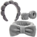 Ztomine Headbands for Women - Spa Headband and Wristband Set - Headband for Washing Face,Facial Mask,Makeup and Skin Care,Gifts for Women and Teen