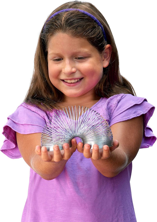 The Original Slinky Walking Spring Toy, 2.75-Inch Diameter Metal Slinky, Fidget 