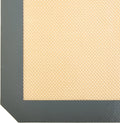 Amazon Basics Rectangular Silicone, Non-Stick Reusable, Food Safe Baking Mat, Pack of 2, 16.5"L X 11.6"W, New Beige/Gray