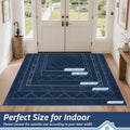 BEQHAUSE Dirt Trapper Door Mat 20" x 32", Doormat Non-Slip, Navy Blue | Entryway Rugs Washable, Dog Door Mat Stain Resistant and Absorbent Welcome