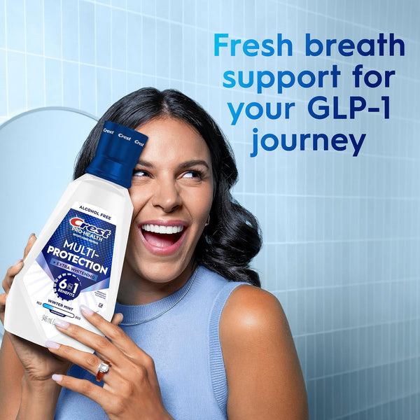 Crest Pro-Health Advanced Mouthwash, Alcohol Free, Extra Whitening, Energizing Mint Flavor, 946 mL (32 fl oz) 31.9 Fl Oz (Pack of 1)