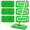 6Pcs Reusable Microfiber Mop Pads Compatible with Sweeper Mop, Replacement Wet Mopping pad Refills & Washable Dry Sweeping Cloths for
