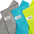 FIXSMITH Microfiber Cleaning Cloth - Pack of 50, Microfiber Towels for Cars 16 x 12 in, Highly Absorbent Cleaning Rags, Lint-Free, Streak-Free