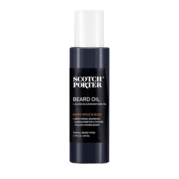 Scotch Porter Smoothing Beard Oil â Nourishing Oil Seals in Moisture & Smooths Flyaways for a Frizz-Free, Fuller/Healthier-Looking Beard with