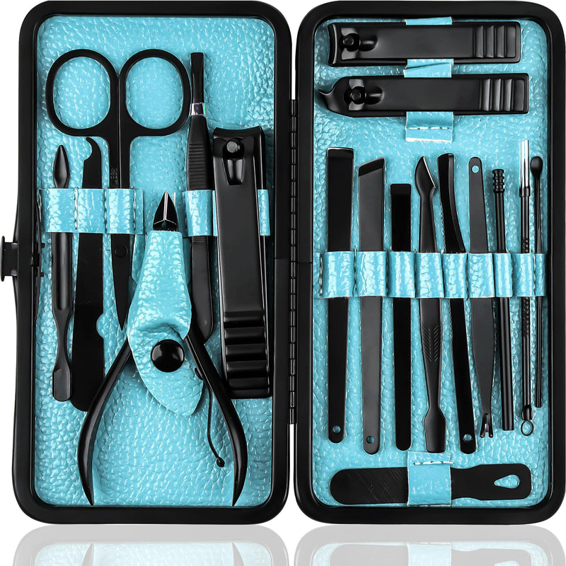 Utopia Care - Manicure Kit for Women and Men, Manicure Set with Nail Clippers or Nail Kit Includes Fingernail & Toenail Clippers,18-Pcs Pedicure