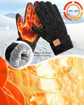 Winter Gloves for Women Chenille, Womens Gloves Cold Weather Warm Fleece Lined, Gloves for Women Touchscreen Fingers