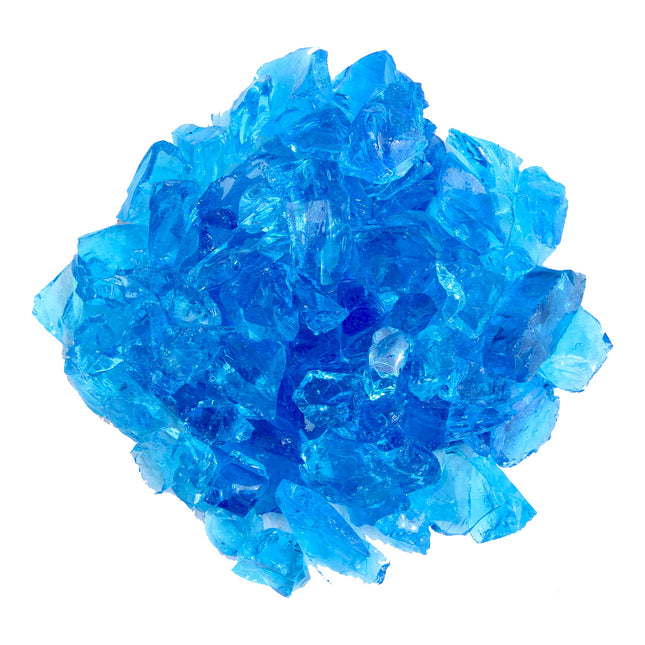 Hiland RGLASS-TRQ Pit Fire Glass I N Turquoise, Extreme Tempature Rating, Good f