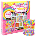Just My Style ABC Beads by Horizon Group Usa, 1000+ Charms & Beads, Alphabet Charms, Accent Seed Star Wax Beading Cord, Satin Cord Key Ring