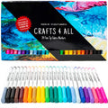 Crafts 4 All Fabric Pens for Clothes - Pack of 24 No Fade, Fabric Markers Permanent for Textile - No Bleed, Machine Washable Shoe Markers for
