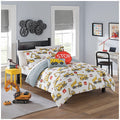 Waverly Kids under Construction Modern Graphic 3-Piece Reversible Comforter Set, Full/Queen, Multicolor
