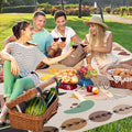 Supfitness Extra Large Picnic Blankets Waterproof Foldable (60 "x 80") Beach Blanket Waterproof Sandproof,3-Layer Thicking Mat Outdoor Packable