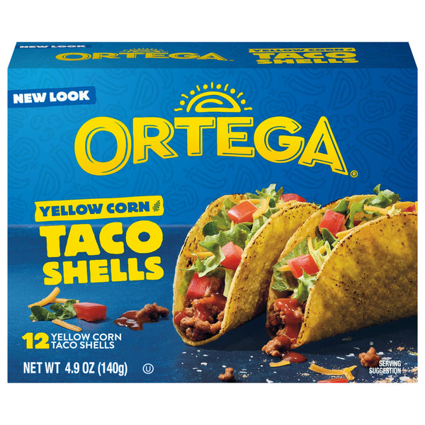 Ortega Yellow Corn Taco Shells, 4.9 Ounce, 12 Shells Yellow Corn 4.9 Ounce (Pack of 1)