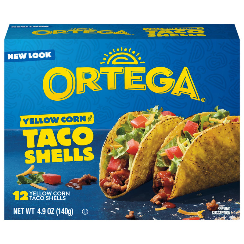 Ortega Yellow Corn Taco Shells, 4.9 Ounce, 12 Shells Yellow Corn 4.9 Ounce (Pack of 1)