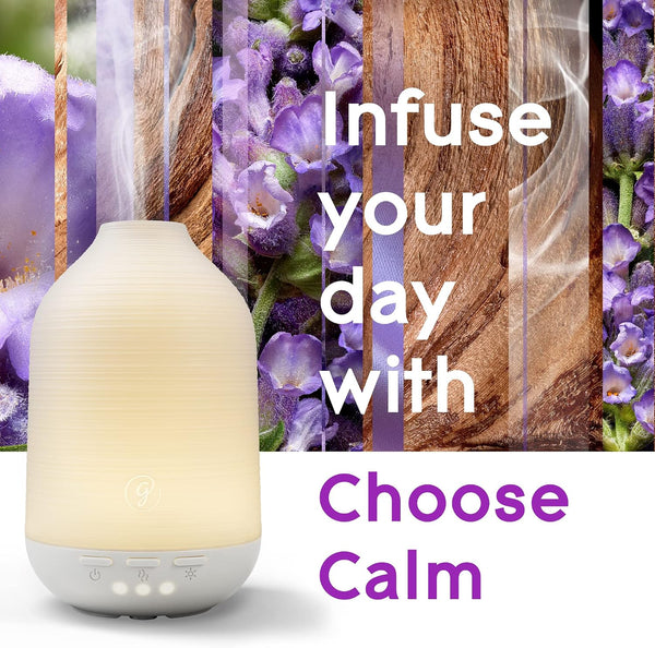 Glade Aromatherapy Diffuser & Essential Oil, Air Freshener for Home, Choose Calm Scent with Notes of Lavender & Sandalwood, 0.56 Fl Oz Choose Calm