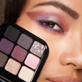 KIKO Milano Glamour Multi Finish Eyeshadow Palette | 9 Eyeshadows In Different Finishes 04 Mauve Selection
