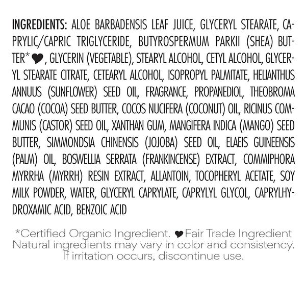 Nubian Heritage Body Lotion Raw Shea Butter for Dry Skin Paraben Free Body Lotion, 13 Oz