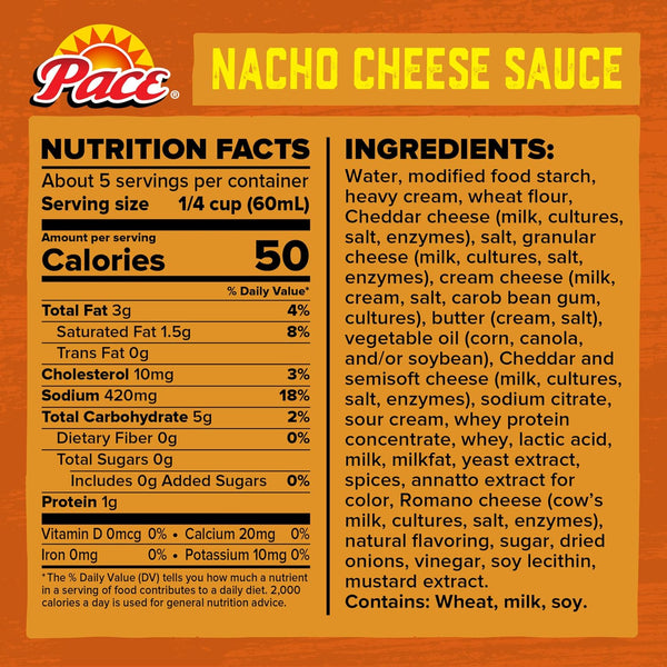 Pace Mild Nacho Cheese Sauce, 10.5 oz Can Nacho Cheese Sauce Mild 10.5 Ounce (Pack of 1)