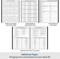 Daily Planner Undated - Spiral Appointment Planners, 208 Pages, 8.8" x 11", Daily Planner with Hourly Schedules, Appointment Book for Man/Women,
