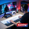 Galdas Mouse Pad For Gaming,Forest Background Pattern XXL XL Large Mouse Mat Long Extended MousePad Desk Mat Non-Slip Rubber Mice Pads Stitched