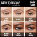 Maybelline Brow Extensions Fiber Pomade Crayon Eyebrow Makeup, Soft Brown, 1 Count 255 SOFT BROWN 0.01 Ounce (Pack of 1)