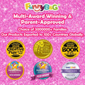 FUNNYB&G Foil Art Craft Kit for Girls 4-10 Years Old: Mess-Free & No-Glue, Create 16 Sparkly Princess Unicorn Pictures – Perfect Travel Toy &