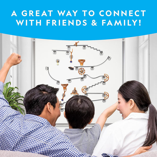 National Geographic Magnetic Marble Run STEM Building Set for Kids | Magnetic Track and Trick Pieces, Marble Maze, Engineering Toy, Creative