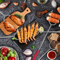 Briout Marshmallow Roasting Sticks 12 Colors Extra Long 45'' Stainless Telescoping Hot Dog Smores Skewers Kids Safe Barbecue Forks for Campfire,