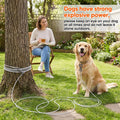 Tresbro 15FT Reflective Tie Out Cable for Dogs Up to 250 Pounds, Steel Wire Lead Leash Cable with Stainless Dual Fix Buckle, Lightweight and