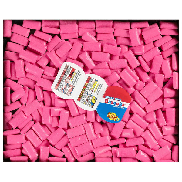 Bazooka Bubble Gum, Sugar-Free Chewing Gum Pellets, 120ct Pink Flavor 120 Count (Pack of 1)