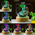 3D Hummingbird Crystal Ball 60mm - Hummingbird Figurine Glass Animal Decor for Room, Birthday, Lovers Keepsake Paperweight