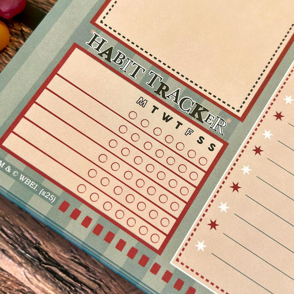 Conquest Journals Harry Potter The Quibbler Undated Weekly Spiral Planning Pad, 8'' x 10'', 52 Page, To-Dos, Priorities, Habit Tracker & Notes,