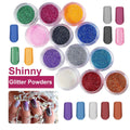 Nail Kit Set Professional Acrylic with Everything, 12 Glitter Acrylic Powder Kit Nails Art Tips Decoration, DIY Gifts for Women Nail Art Tool and