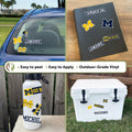 Desert Cactus University of Michigan Sticker Wolverines UM U of M Sticker Vinyl Decals Laptop Water Bottle Car Scrapbook Sheet T2 (Type 2)