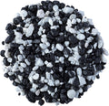 Glofish Aquarium Gravel, Black with White Fluorescent, 5-Pound Bag Black/White 4 x 5 x 9 inches; 5 Pounds