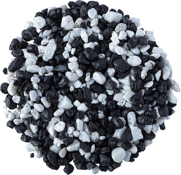 Glofish Aquarium Gravel, Black with White Fluorescent, 5-Pound Bag Black/White 4 x 5 x 9 inches; 5 Pounds