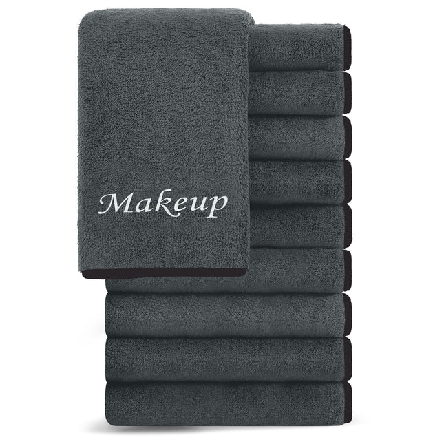 Cosy Family 10 Pack Makeup Remover Wash Cloths - Soft Microfiber Fingertip Facia