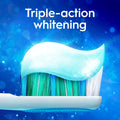 Crest 3D White Advanced, Teeth Whitening Toothpaste for Adults, 3.7 oz, 4 Pack, Cavity Protection Fluoride Toothpaste, Strengthens Enamel, Travel