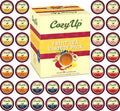 Cozy Up Iced Sweet Fruit Black Tea K-Cup, 36-Count 6 Flavors, Brew Over Ice | Compatible with Keurig Brewer, Guilt-Free Zero Calorie Sweetness,