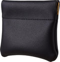 Travelambo Leather Squeeze Coin Purse Pouch Change Holder For Men & Women 01 Vintage Black