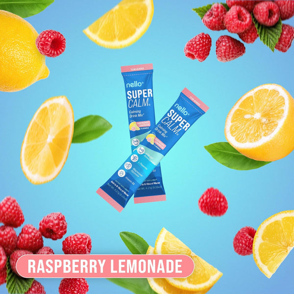 Supercalm Powdered Drink Mix, Raspberry Lemonade, L Theanine, Ksm-66 Ashwagandha, Magnesium Glycinate, Vitamin D 3, Supplements for Relaxation &