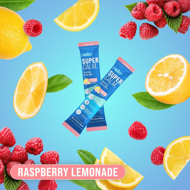 Supercalm Powdered Drink Mix, Raspberry Lemonade, L Theanine, Ksm-66 Ashwagandha