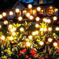 vignuto Solar Lights Outdoor Waterproof 4 Pack of 32 LEDs Garden Patio Firefly Decoration Unique Gifts Women Grandparents 4 packs