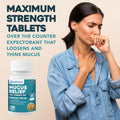 WELMATE Guaifenesin 1200 mg Mucus Relief, Maximum Strength, 100 Count | Extended-Release Expectorant Tablets, 12 Hour Chest Congestion Relief,