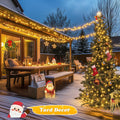 JMEXSUSS 500 LED Christmas Lights Outdoor, Classroom String Lights Plug in | 173ft, 8 Modes, Remote Control, Waterproof Warm White Christmas Tree