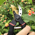 gonicc 8" Professional Premium Bypass Titanium Pruning Shears(GPPS-1003) | Titanium coated SK5 steel blade, Ergonomic non-slip handle, Sap groove