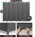 Sorbus 6 Panel Room Divider 6 Ft. Tall - Privacy Screen, Extra Wide Double Hinged Panels, Mesh Hand-Woven Design, Partition Room Dividers and