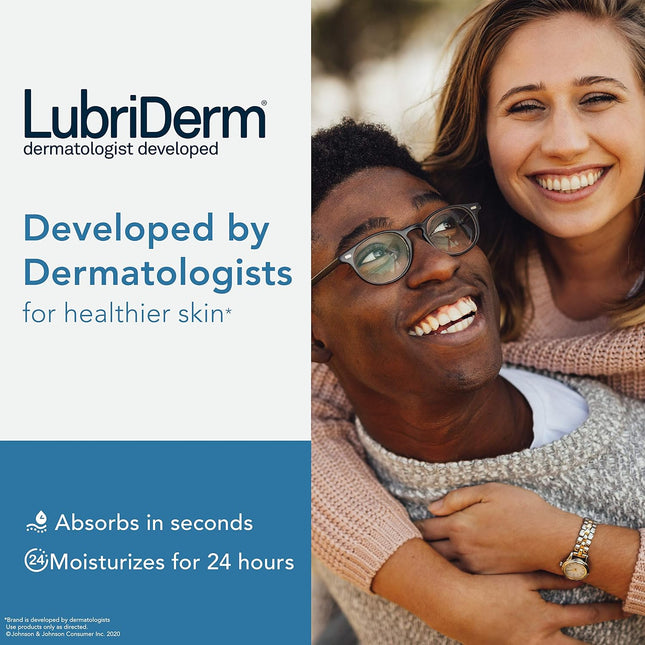 Lubriderm Daily Moisture Body Lotion for Sensitive, Dry Skin, Enriched with Vita